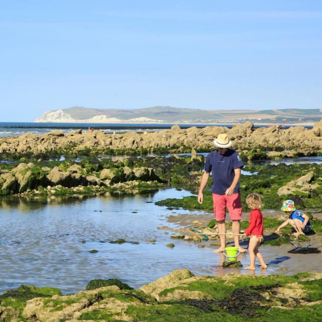 Strandfischen mit der Familie bei Cap Gris Nez in Audinghen, Copyright: CRTC Hauts-de-France - Anne-Sophie Flament