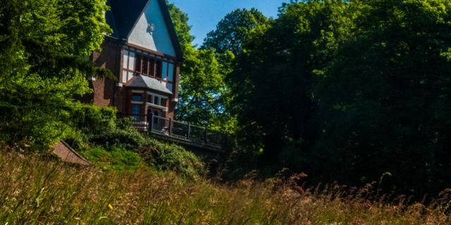 Nordfrankreich, Saint-Jans-Cappel, Yourcenar-Park im Sommer 2019