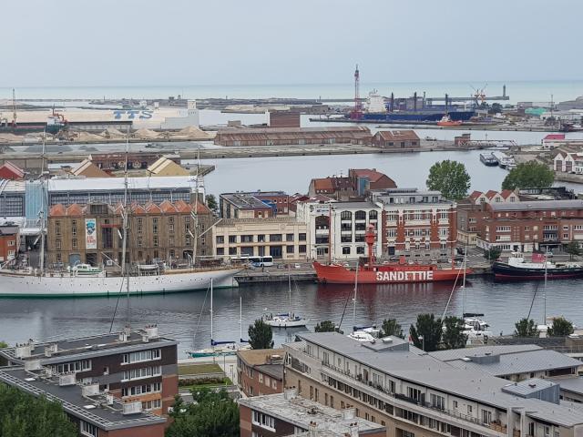 Dünkirchen, Blick auf den Hafen vom Glockenturm Saint-Eloi, Copyright CRTC Hauts-de-France - Maxime Truffaut