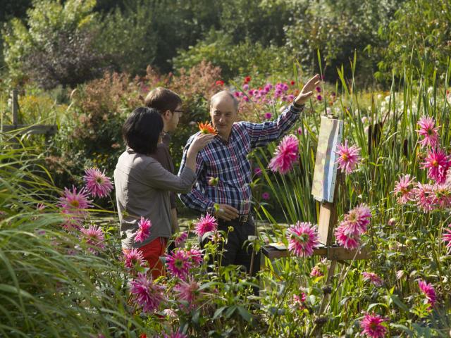 Garten des Malers André van Beek in Saint-Paul, Nordfrankreich. Copyright: CRTC Hauts-de-France – Anne Sophie Flament