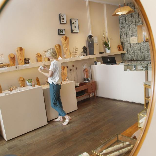Schmuck-Boutique von Virginie Monroe in Lille, Nordfrankreich. Copyright: CRTC Hauts-de-France - AS Flamen