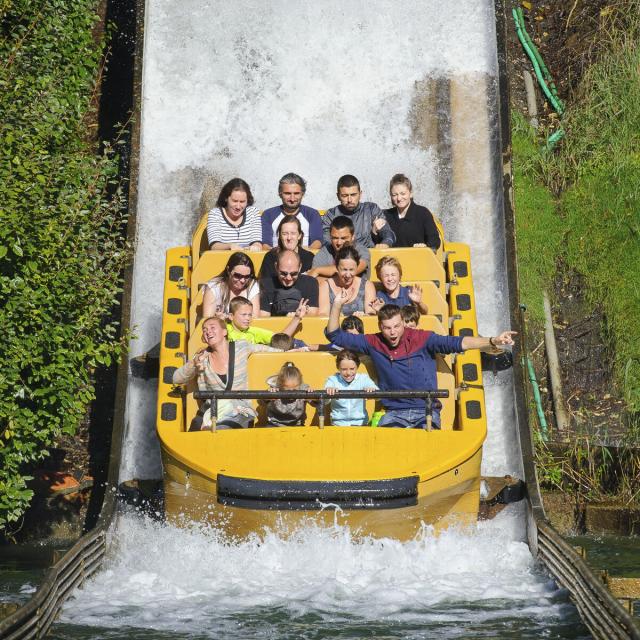 Wasserrutsche im Asterix-Park in Plailly, Nordfrankreich. Copyright: CRTC Hauts-de-France - Vincent Colin