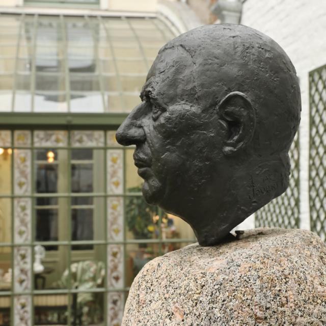 Büste von Charles de Gaulle, Geburtshaus Charles de Gaulle, Lille, Nordfrankreich. Copyright: MNCDG - CD59