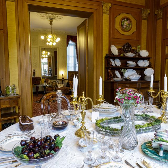 Prunkvoll ausgestattete Wohnräume des Geburtshauses von Charles de Gaulle in Lille, Nordfrankreich. Copyright: MNCDG - CD59 (5)