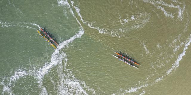 Northern France _ Le Hourdel _ Polynesian pirogues © CRTC Hauts-de-France _ Stéphane Hourdel