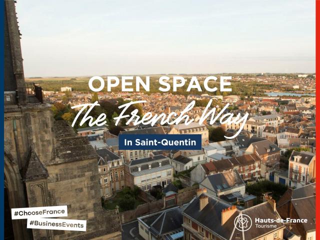 Northern France _ Saint-Quentin _ Aerial view from the basilica © CRTC Hauts-de-France - Ludovic Leleu - Havas