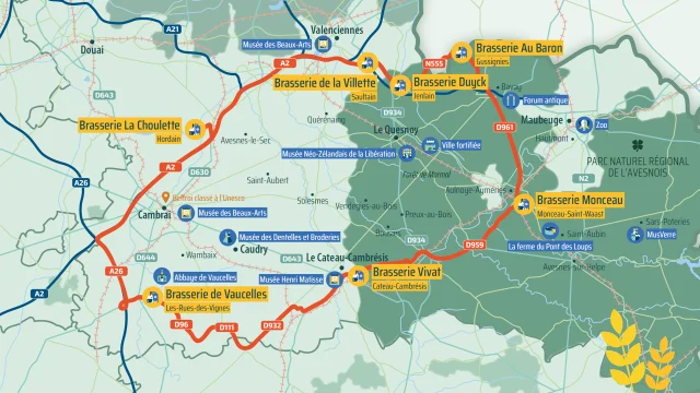 La Boucle Bière et fromage : Cambrésis Avesnois Valenciennois